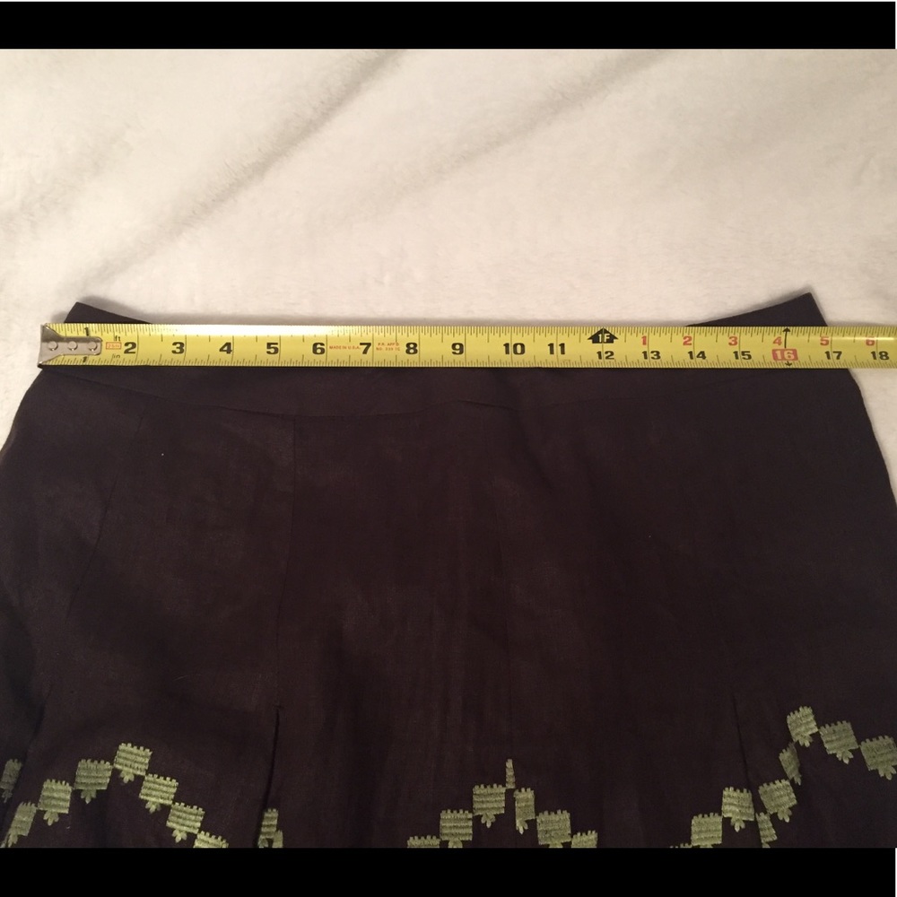 Ann Taylor LOFT Embroidered Linen Skirt - Picture 6 of 7